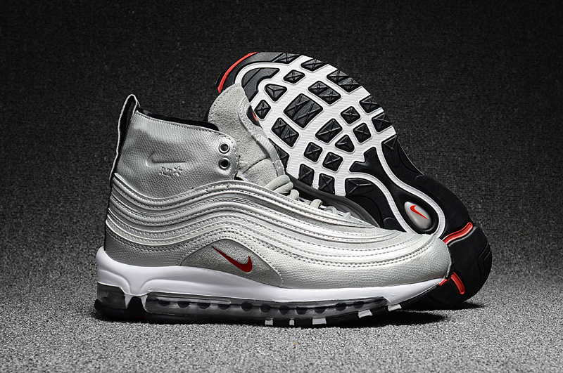 Nike Air Max 97 High Silver Red Black Shoes